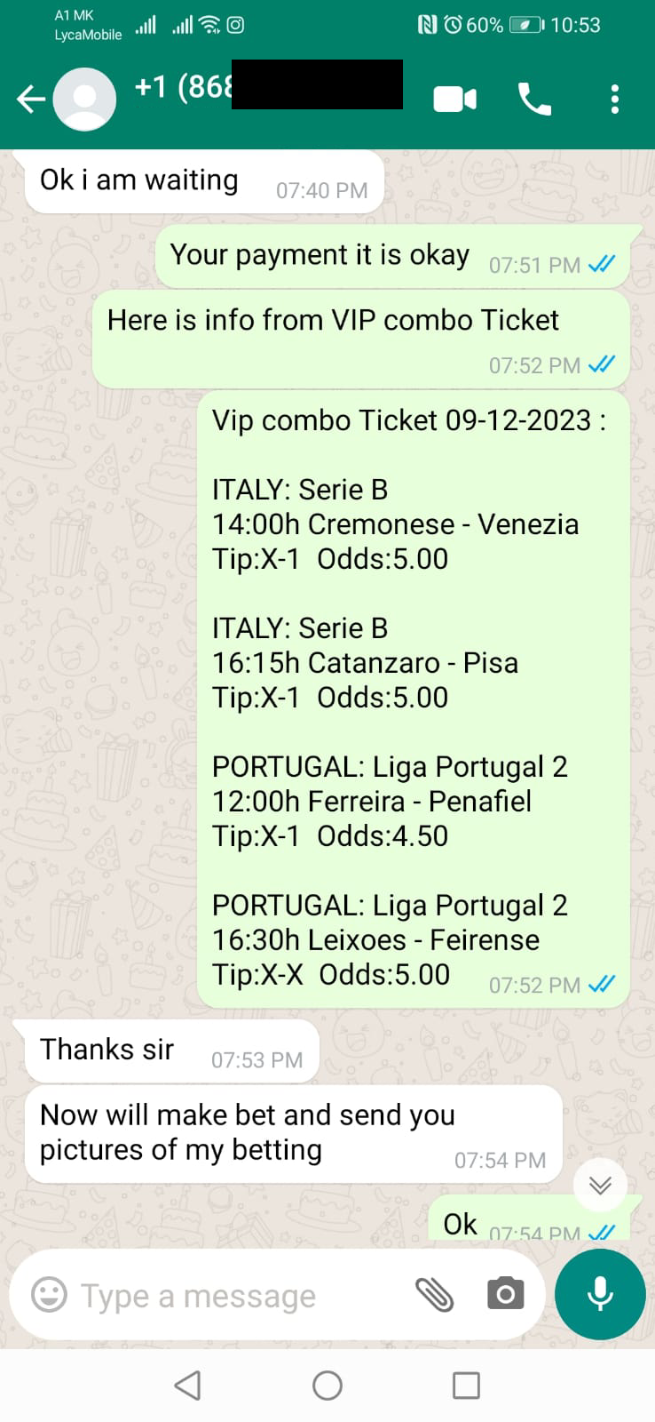 Best Bet 365 Fixed Games and Soccer Professional Tips 1X2